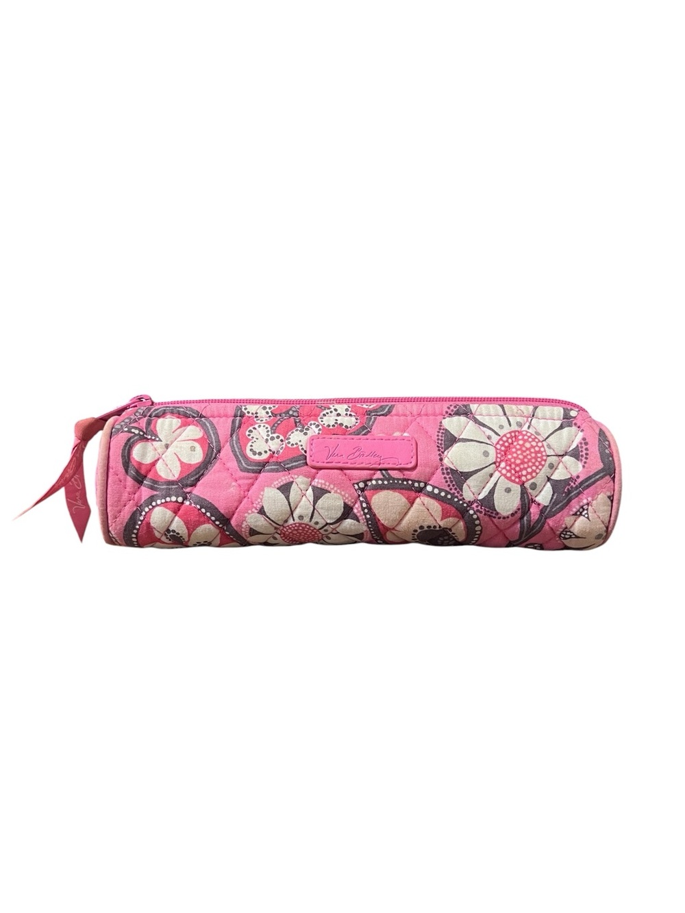 Floral Pink Vera Bradley Make-up Brush/Pencil Case Zipper Storage Bag